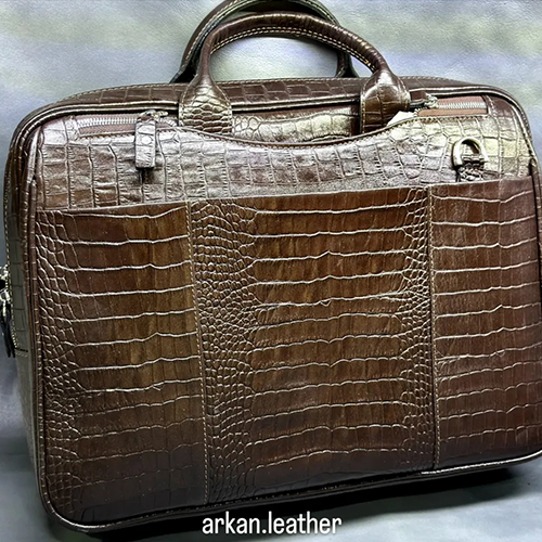 کیف اداری چرمی قهوه‌ای