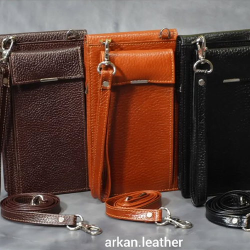 کیف چندکاره چرمی آرکان | مدل کلاسیک بنددار